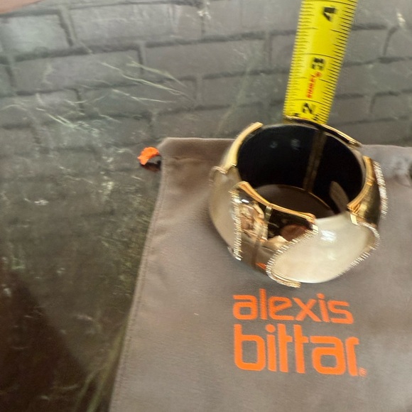 Alexis Bittar VERY RARE Moon Stone ,Gold and Diamond Bracelet - Picture 8 of 14